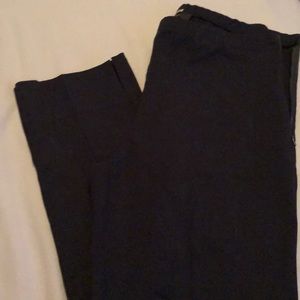 Navy cropped pants..depending on height!